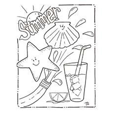 18 fun, free printable summer coloring pages for kids. Good ones!