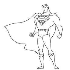 Superman superhero coloring pages