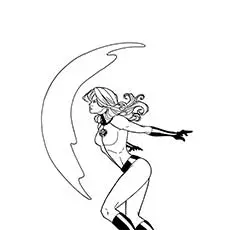 The Invisible Woman superhero coloring pages