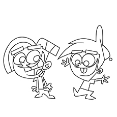 Timmy Turner Nickelodeon Coloring Pages