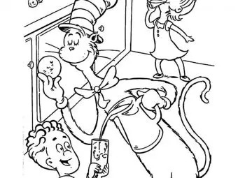 Top 25 Cat In The Hat Coloring Sheets For Your Little Ones