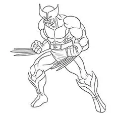 Wolverine superhero coloring pages
