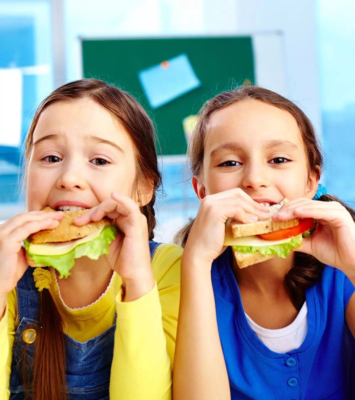 Kids Having Healthy Snacks