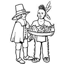 first thanksgiving coloring page