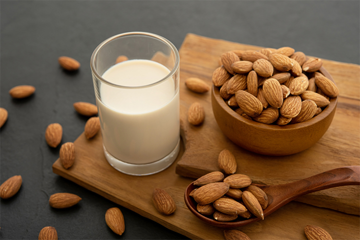 Almond milk is a rich source of essential vitamins and minerals