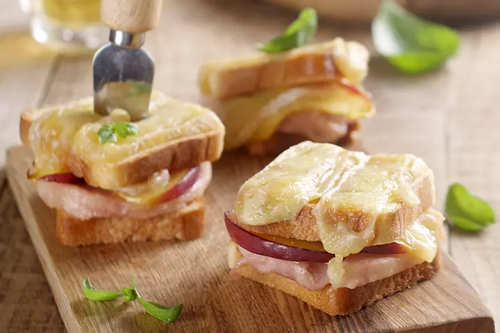 Apple cheese and ham sandwich recipe for kids