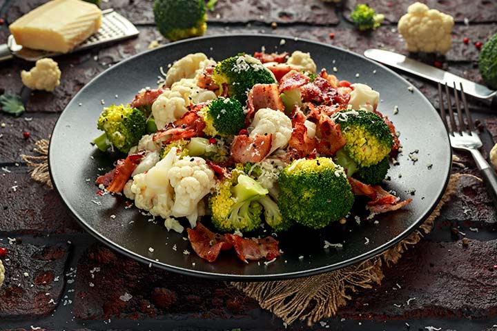 Broccoli salad with bacon during pregnancy