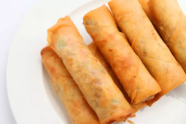 Carrot and peas rolls, toddler dinner idea
