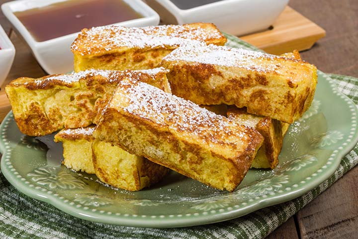 Cinnamon French toast sticks for kids