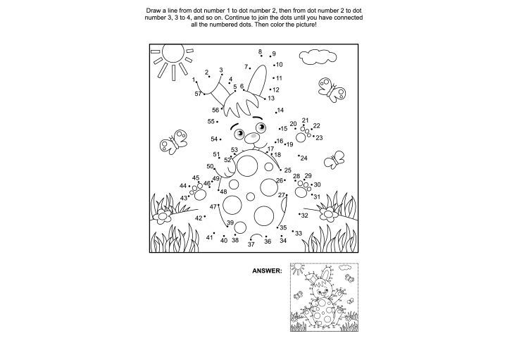 Connect the dots number games for kindergarten kids