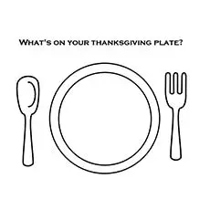 Draw your Thanksgiving dinner coloring page_image