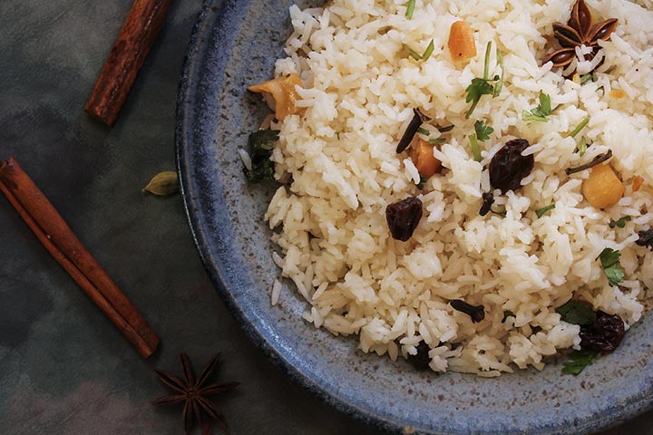 Ghee rice vegetarian recipe for kids