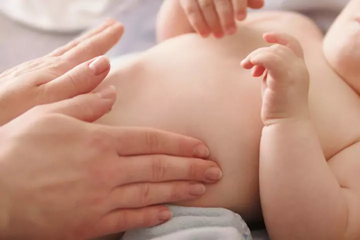 A gentle tummy massage may help solve digestive issues