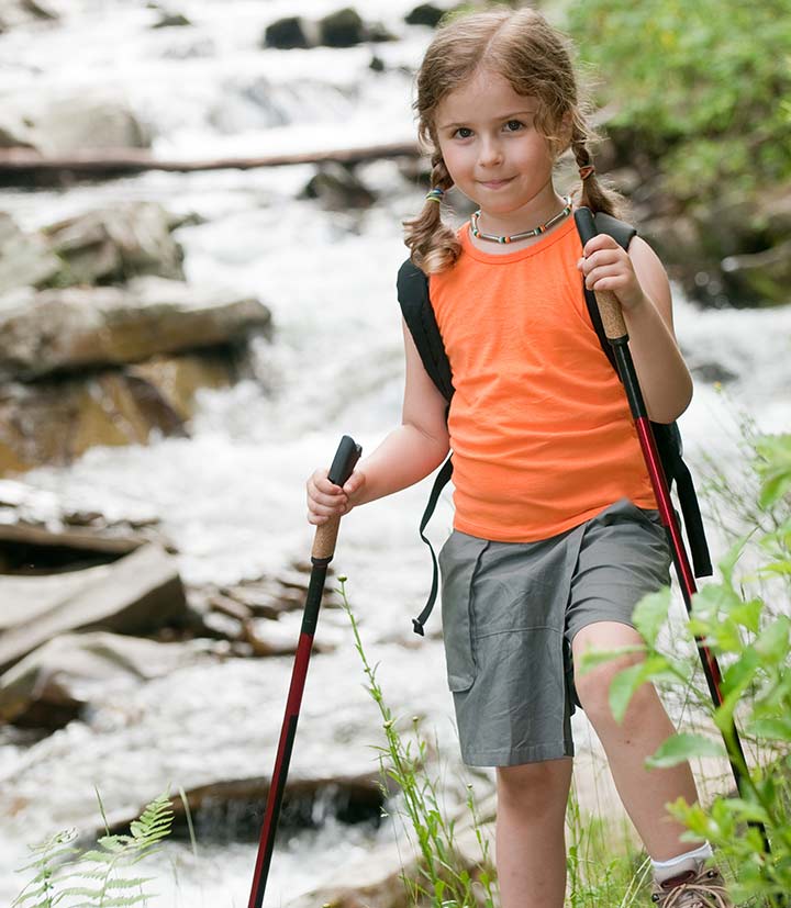 hiking and excercing as aerobics for kids