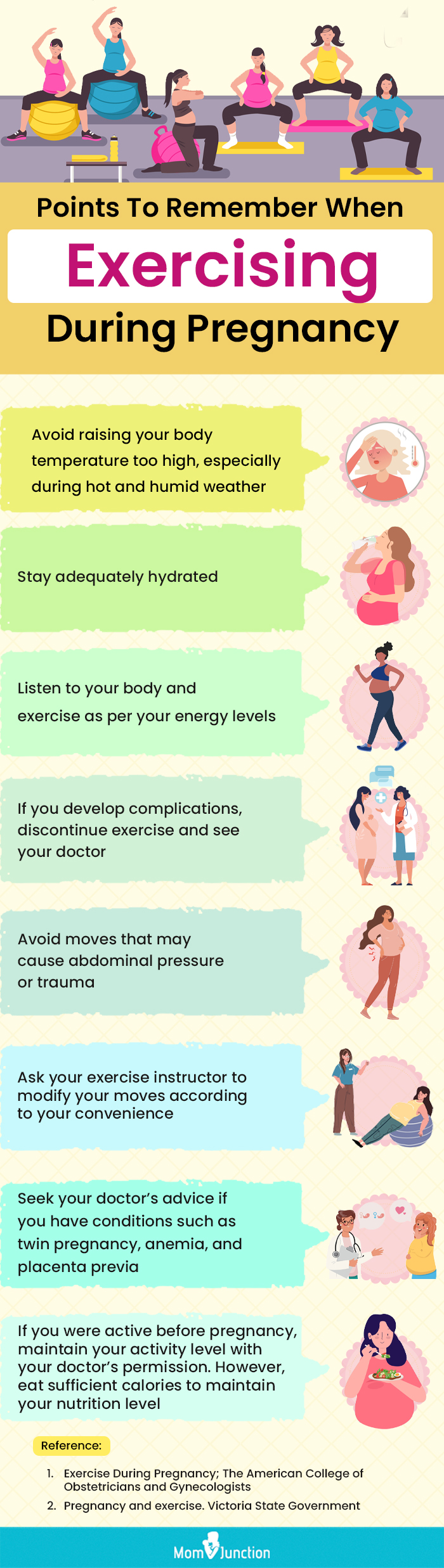 points to remember when exercising during pregnancy [infographic]