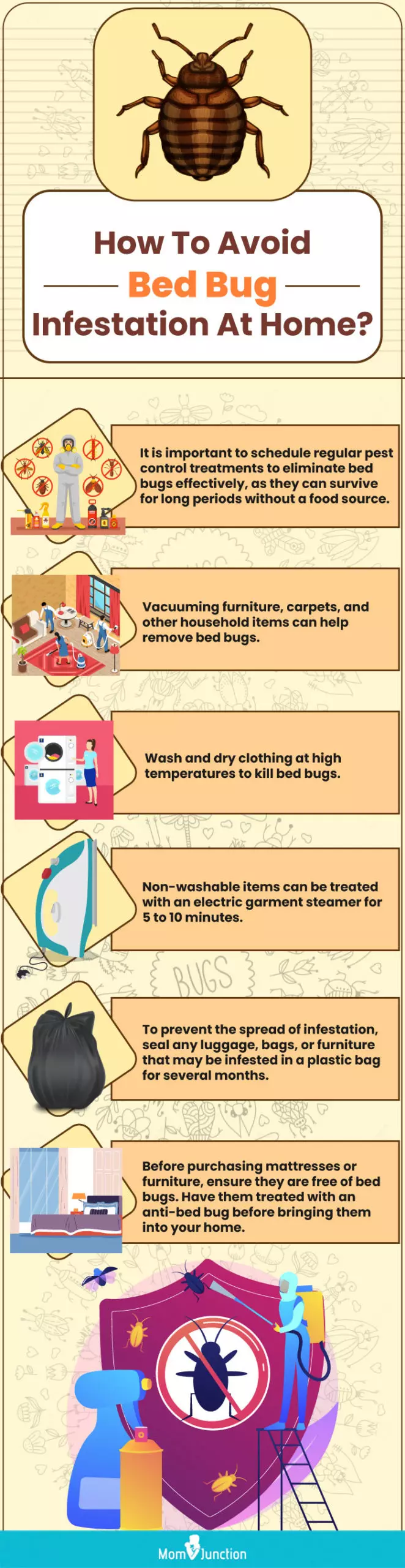 how to avoid bed bug infestation at home (infographic)
