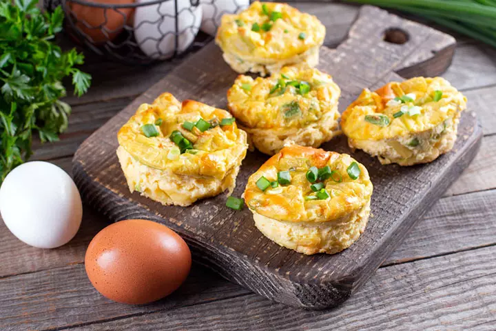 Mini egg and veg muffins, Homemade Recipes For 15-Month-Old