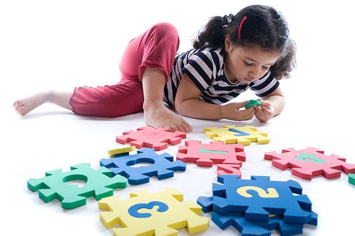 Number puzzle number games for kindergarten kids