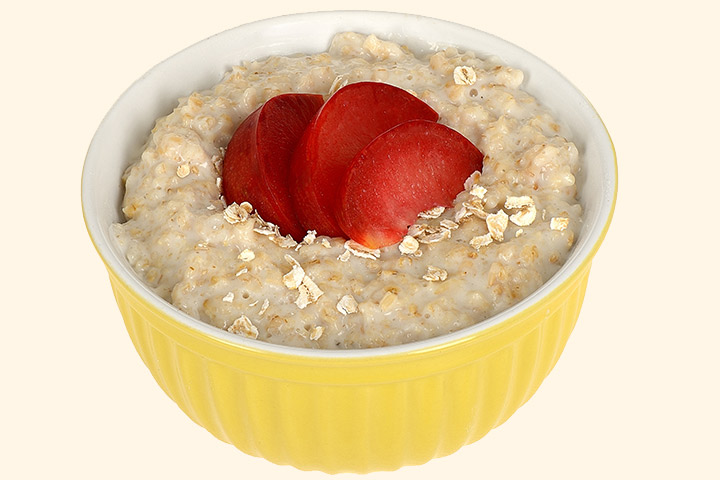 Oats porridge with plums recipe for baby