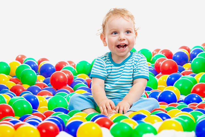 Odd one out ball games for 19 month old baby