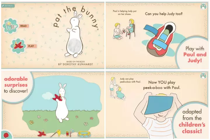 Pat the Bunny, iPad apps for toddlers