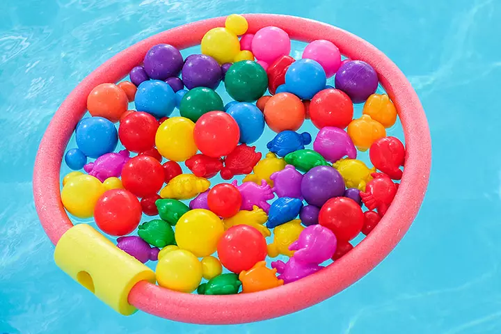 Pool goals, water game for kids