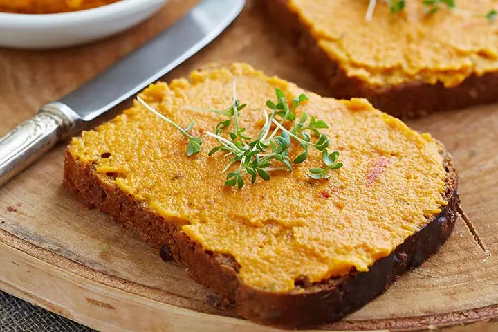 Roasted pumpkin sandwich recipe for kids