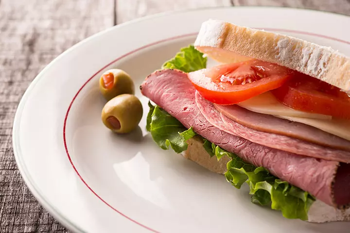 Salami and cheese sandwich recipe for kids