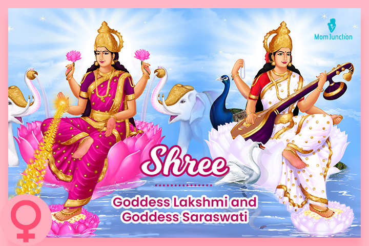 Shree, Goddess Lakshmi names for baby girls