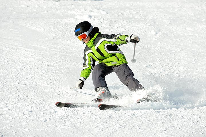 skiing activities as aerobics for kids