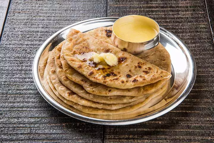 Sweet paratha rolls vegetarian recipe for kids