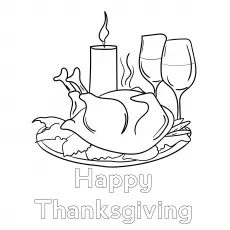 Thanksgiving food coloring page_image
