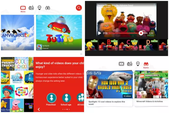 YouTube Kids, iPad apps for toddlers
