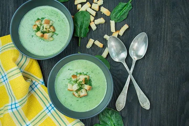Zucchini soup for baby