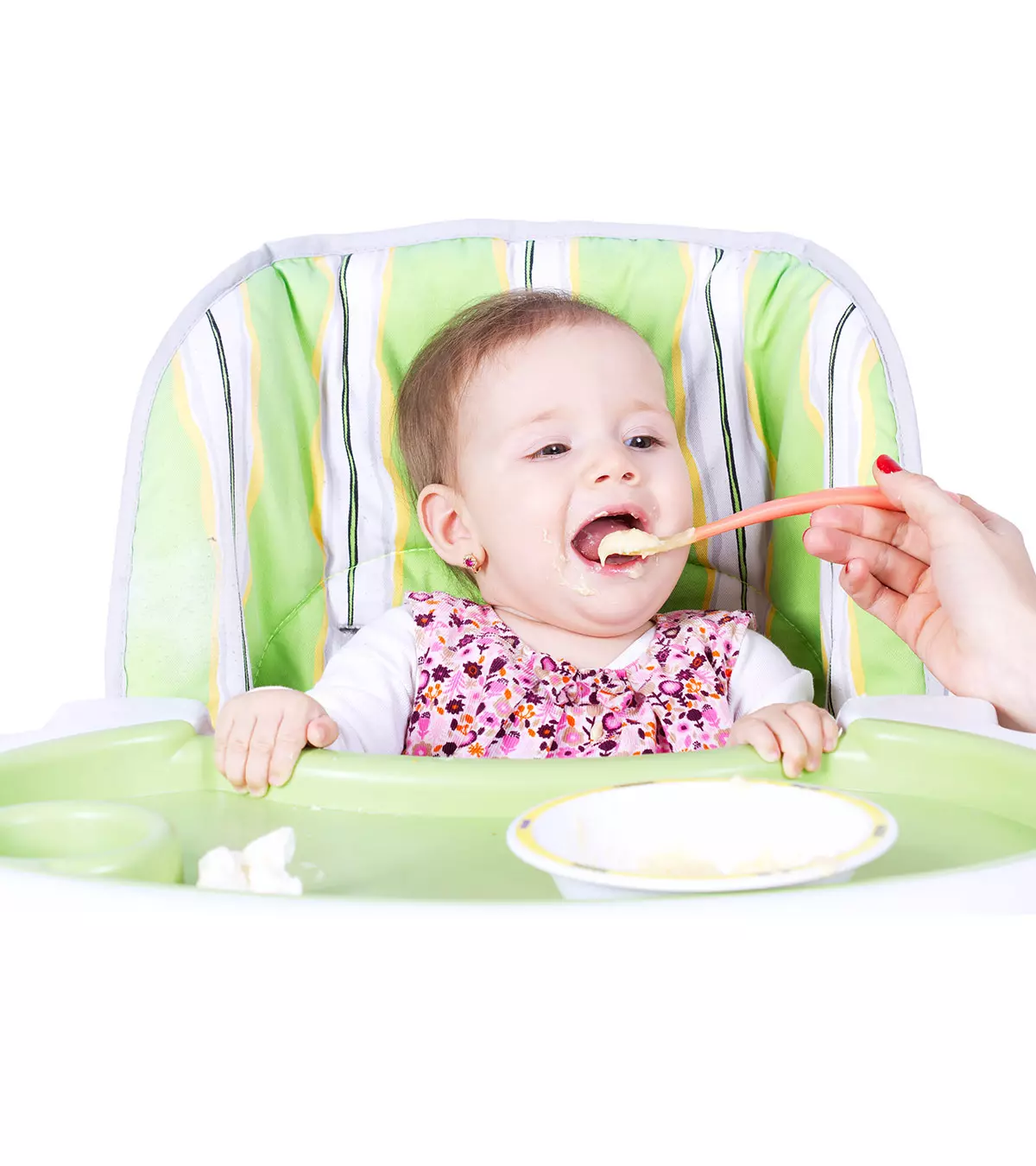 A Baby Eating Pasta