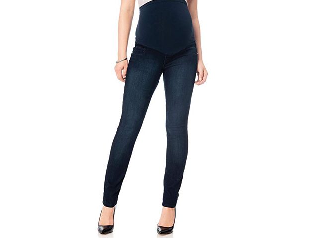 RUMOR HAS IT Maternity Embroidered Pocket Skinny Over The Belly Jeans