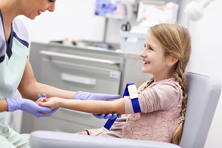 A blood test can help identify the changes in the blood caused by infections