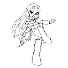 monster high coloring pages freaky fusion