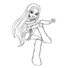 Abbey Bominable Monster High coloring page