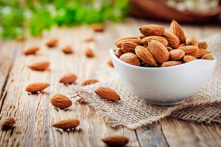 Almonds, calcium-rich foods during pregnancy