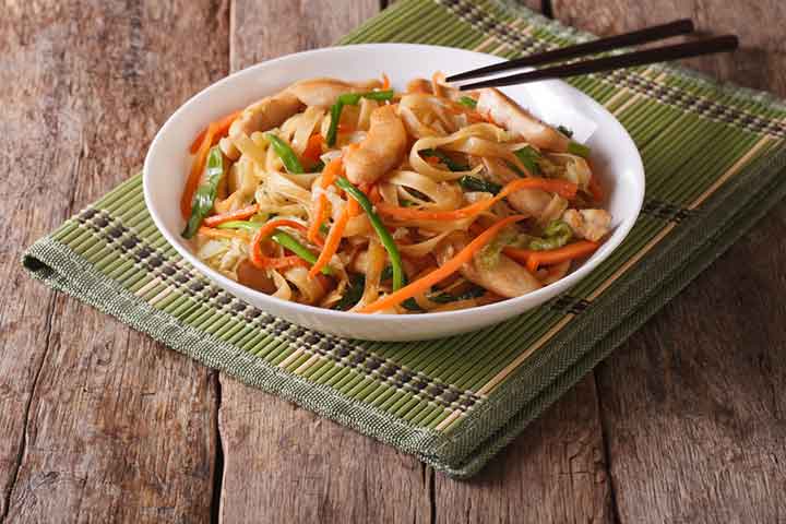 Asian noodle salad for kids