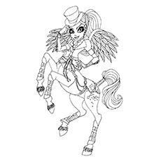 little monster high coloring pages