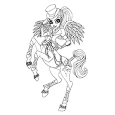 Avea Trotter Monster High coloring page