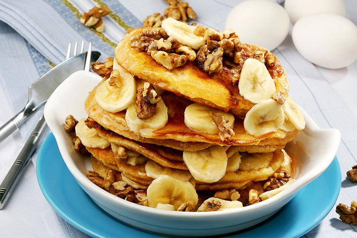 Banana and walnuts pancakes recipe for pregnant women