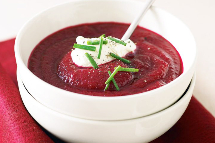 Beetroot and carrot soup recipe for toddlers
