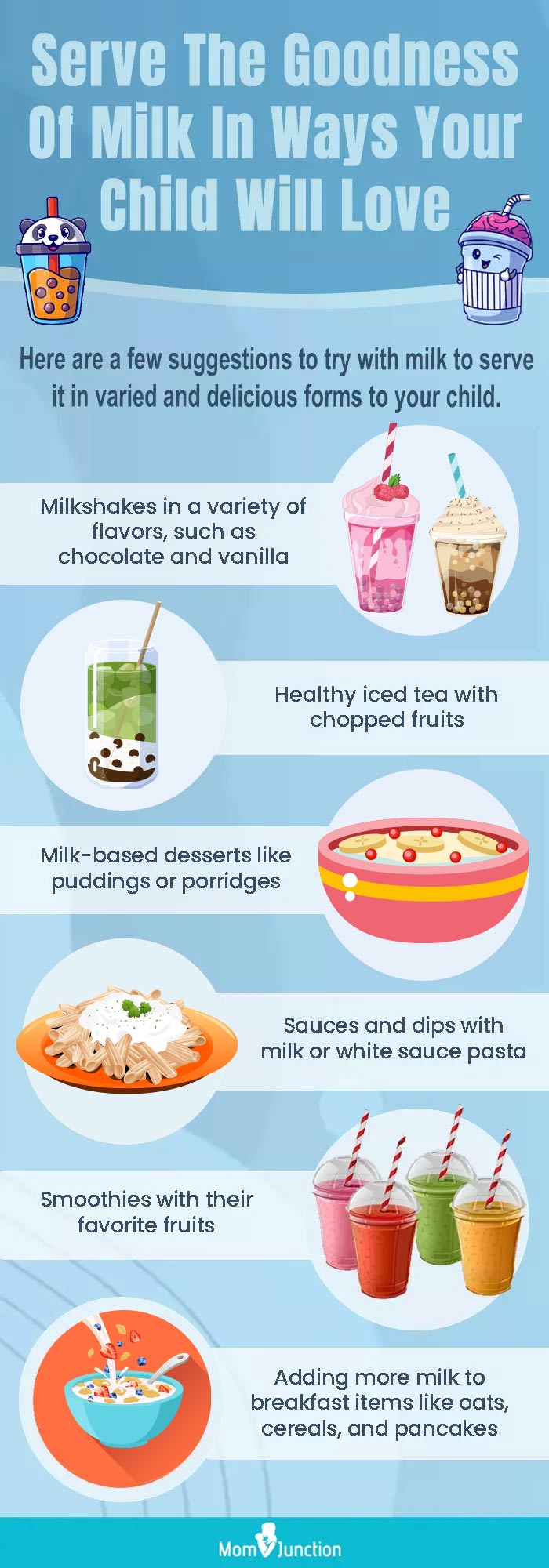 serve the goodness of milk in ways your child will love (infographic)