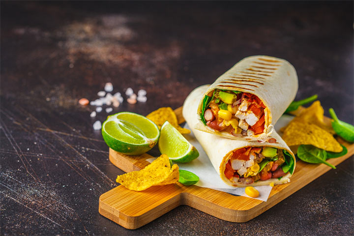 Burrito healthy breakfast ideas for teens