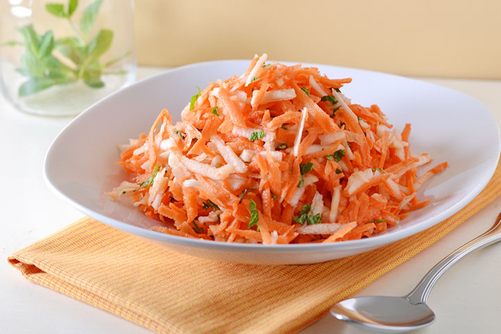Carrot and apple salad recipe for toddlers
