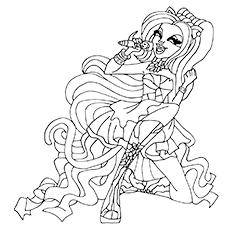 monster high characters and pets coloring pages