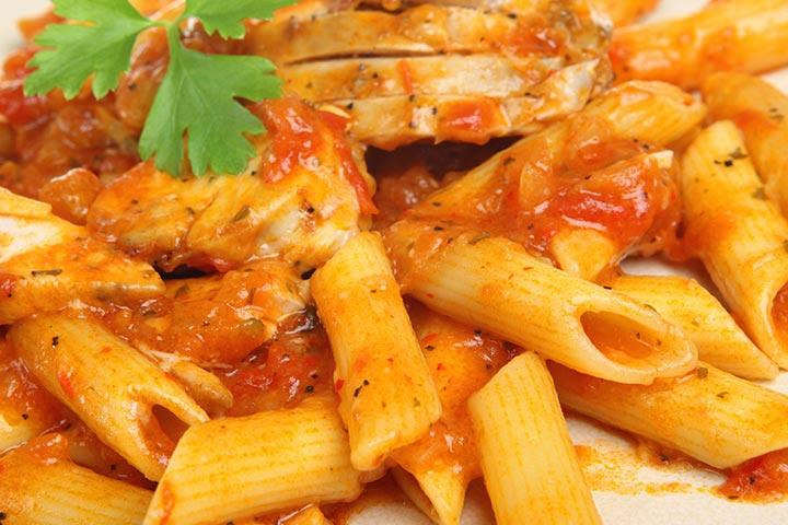 Chicken and tomato pasta recipe for pregnant women